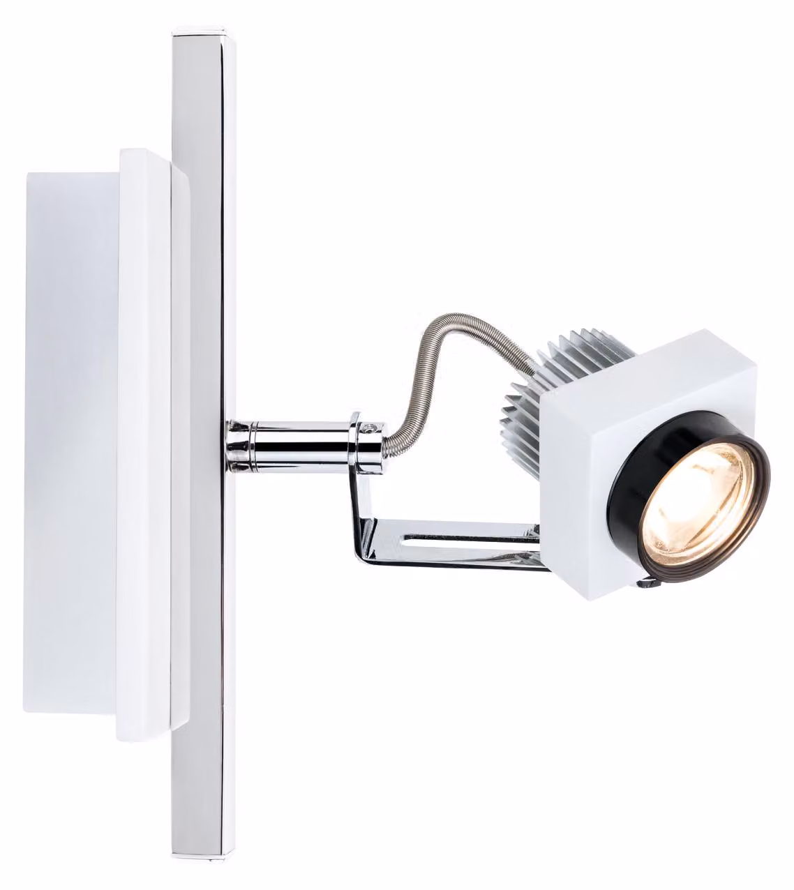 Lampada da soffitto Paulmann con faretto LED 1x5W, fase 230 V, bianco/cromo
