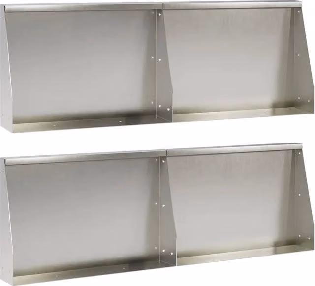 Muro di contenimento 4 pz 60 x 12 x 40 cm Acciaio Inox Argento 3449083