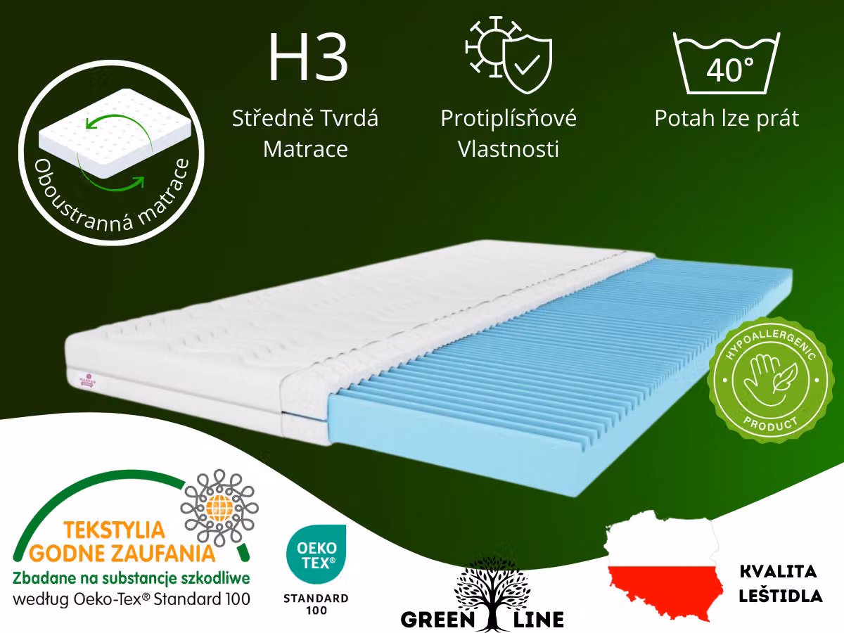 MARPUR, topper per materasso 180x200 con strato massaggiante, livello di rigidità H3, altezza 20 cm