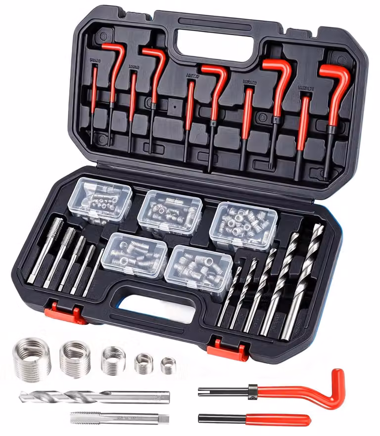 Omgoods - Kit di riparazione filettature Helicoil, composto da 151 pezzi