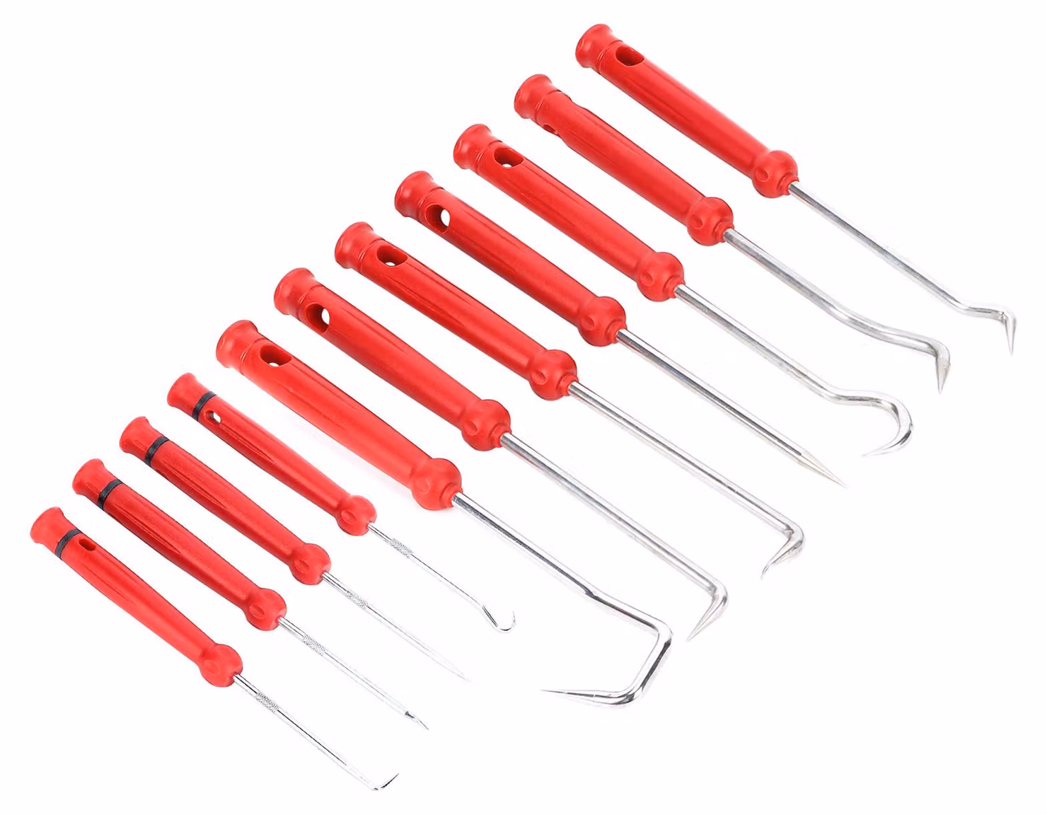 Set da 11 pezzi composto da ganci per guarnizioni, O-ring, estrattori e punteruoli per utensili manuali da officina