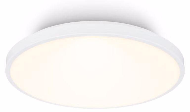 Briloner COMPETO Plafoniera LED, cornice decorativa, luce bianca calda, bianco, Ø33 x 6 cm