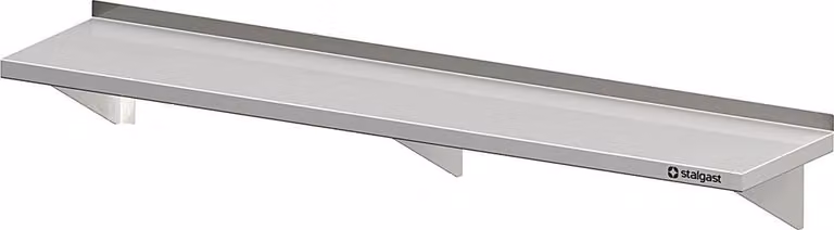 Scaffale a parete con staffe, 1600x400x170 mm, saldato