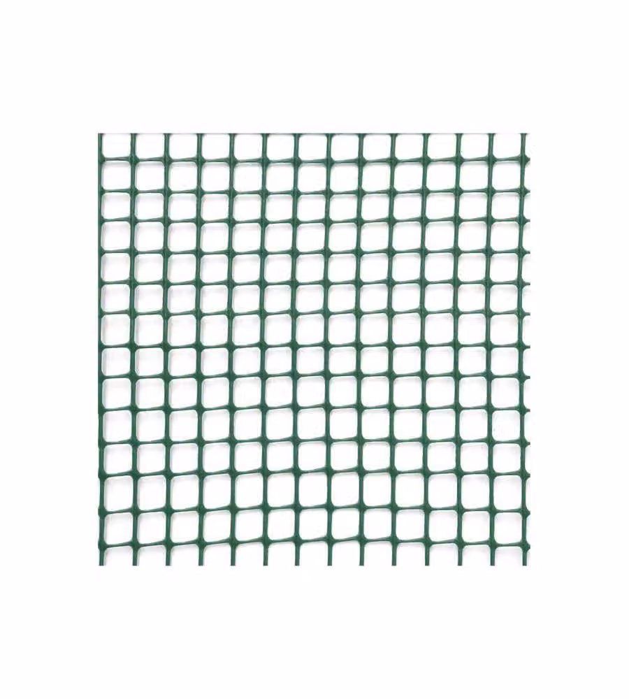 Verdemax Rete Protettiva 1 m Bianco a Maglia Quadra 10 mm per Giardino
