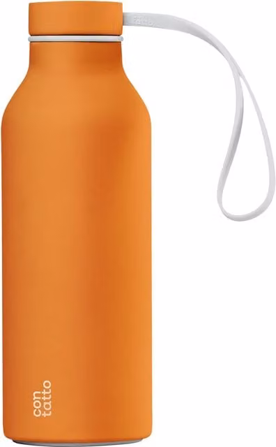 Borraccia Termica Con-Tatto in Acciaio Arancione da 500 ml Isolata per 25h Freddo e 15h Caldo