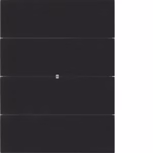 Berker 75164592 Sensore a sfioramento quadruplo Comfort in vetro, nero B.IQ