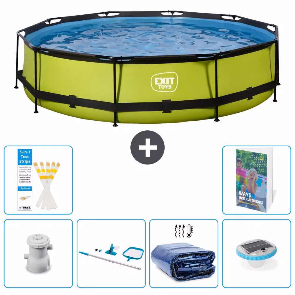 Piscina fuori terra "Rund" - 360x76 cm - 5 pezzi - Modello S305
