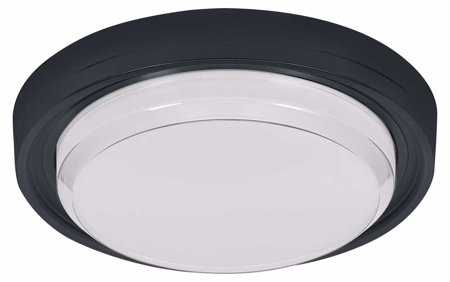 Lampada da soffitto OSRAM, colore nero, 3000 K / 4000 K / 6500 K, luce bianco caldo, 2100 lm, 24 W, diametro 22 cm, materiale: acrilonitrile butadiene stirene (ABS)