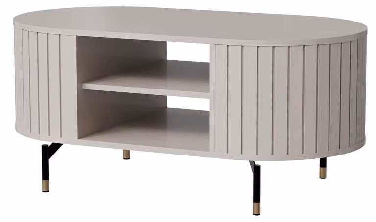 Tavolino Zama da salotto 104x56x47 cm, colore a scelta: cashmere