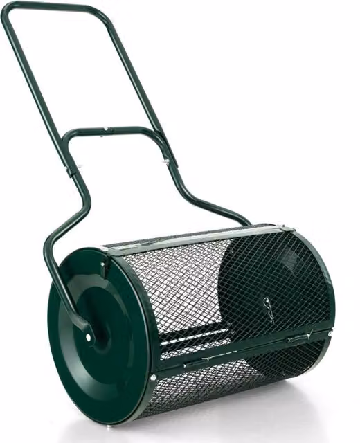 Spargitore di muschio di torba Design Mania con serrature laterali e manico, Verde, Lunghezza: 68 cm – 1