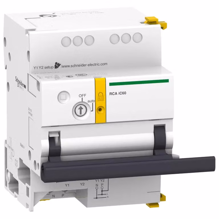 Schneider Electric Comando a distanza RCA per iC60 1P/2P, 230 V CA, montaggio laterale A9C70112