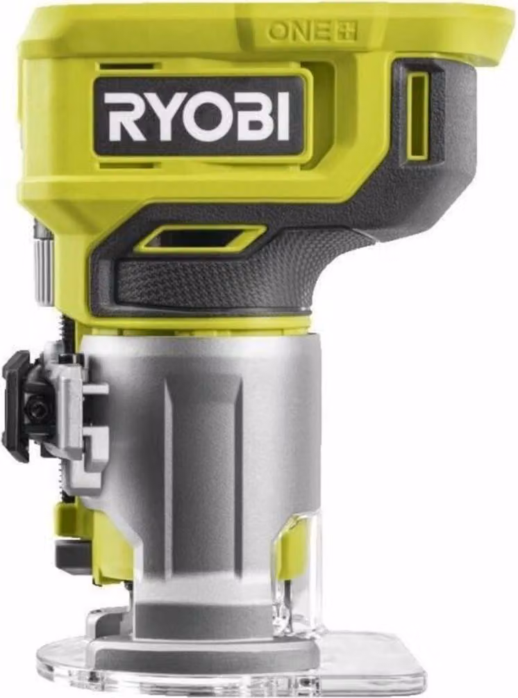 RYOBI - 18V ONE+ Wood Trimmer - 30,000 rpm - 6 mm Collet - With 1 x 6 mm Collet, 1 x Cutting Bit, Wrench, Guide - RTR18-0