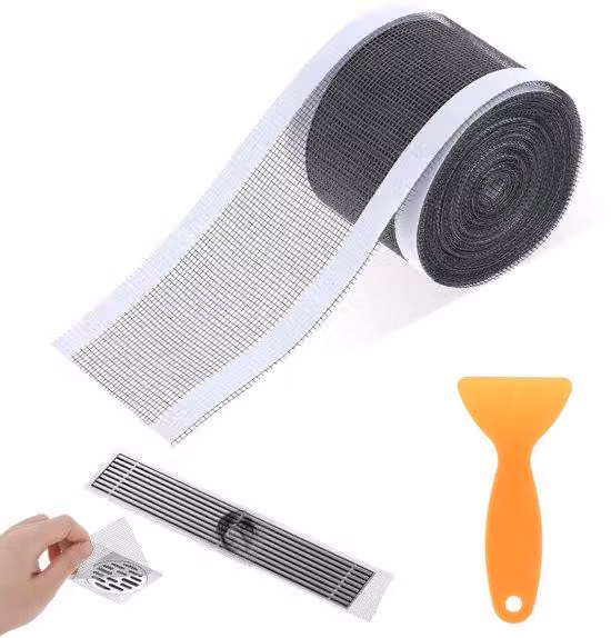 Raccoglitore per capelli in plastica 70 mm x 10 m, raccoglitore per capelli per doccia, bagno, cucina