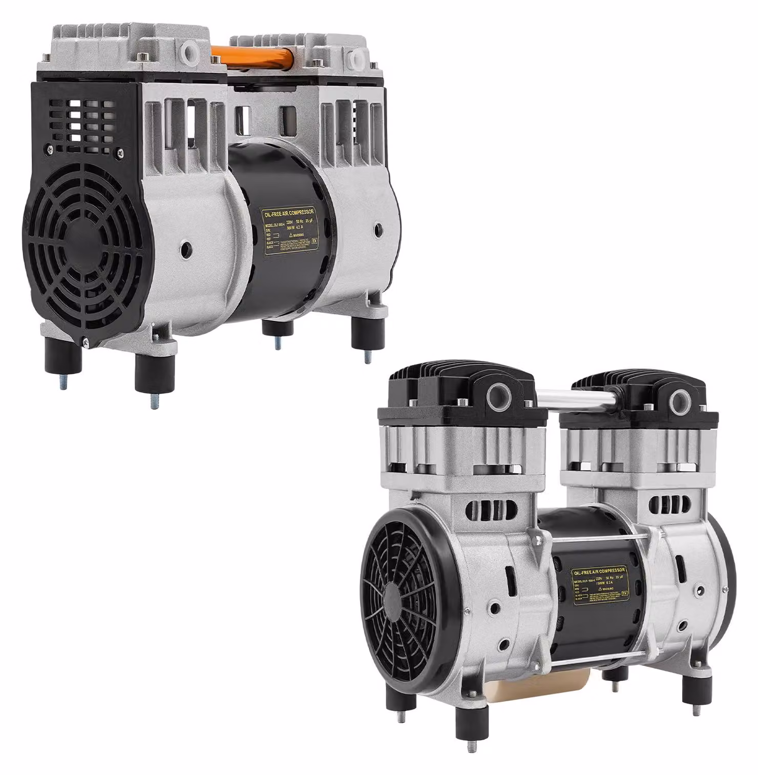 Compressore d'aria con testata pompa da 1500W - pressione di 0,7 MPa - motore elettrico