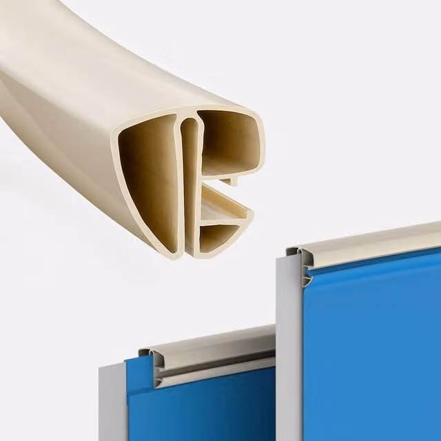 Kit Profili Superiori Rigidi Per Piscina A Forma Ovale 10,00 X 4,16 - In Pvc Blu Colore: Sabbia