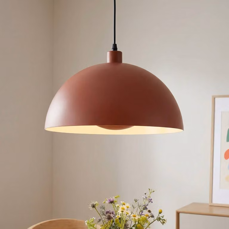 Searchlight Lampada a sospensione Mars, dimmerabile, Marrone / Ruggine, Cucina, Metallo, Scandinavo, Lampada a sospensione