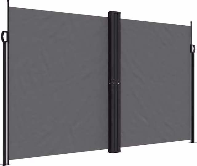 Tenda da Sole | Tenda parasole Laterale Retrattile Antracite 200x600 cm