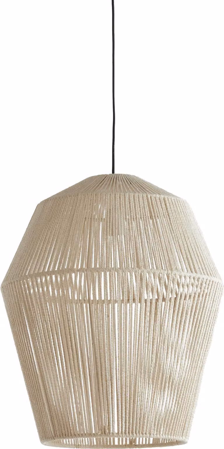 Lampada a sospensione - beige - Deya - juta - lampada a filo - E27 - 2970743 - Light & Living