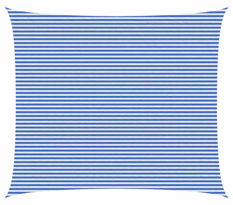 Telo Ombra Blu e Bianco 6 x 8 m HDPE
