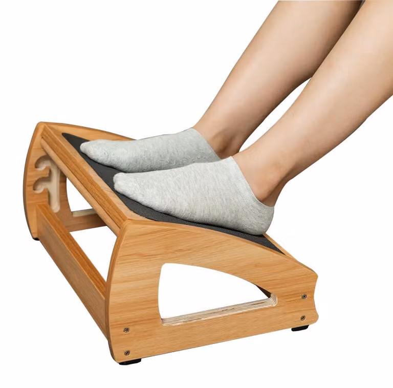 Supporto ergonomico per i piedi da posizionare sotto la scrivania - 3 posizioni di altezza