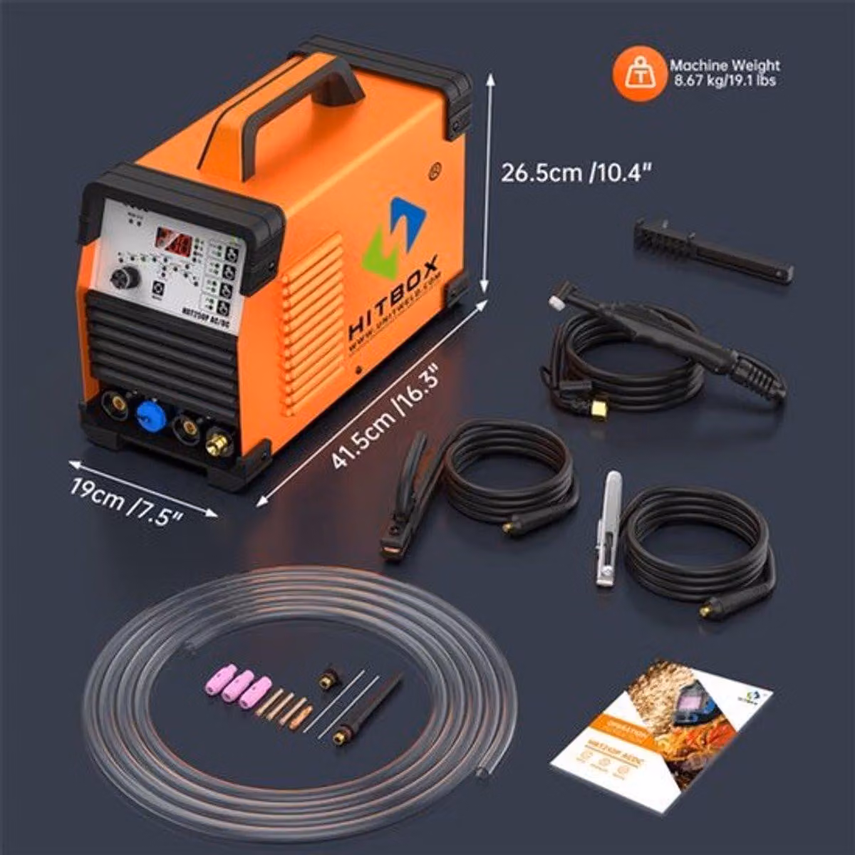 Saldatrice TIG 250 A - Inverter IGBT con funzione pulsata e alloggiamento in alluminio - Per metalli