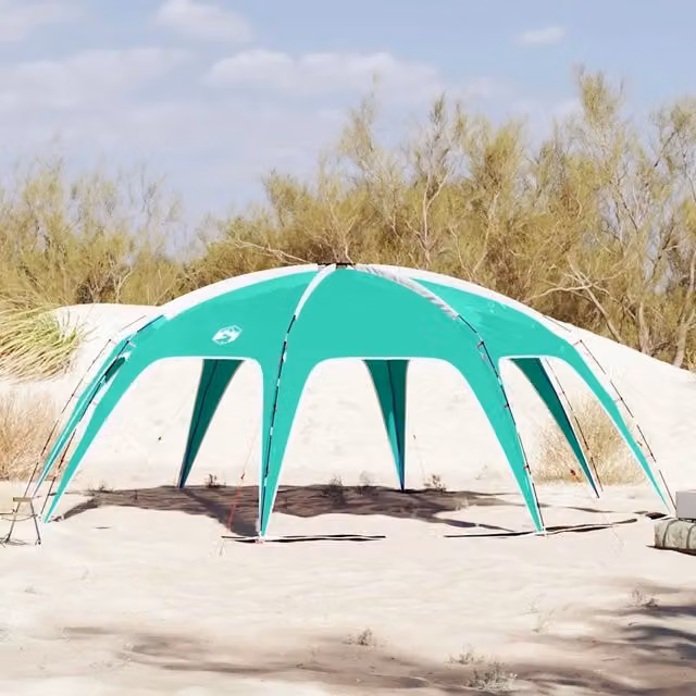 Tenda da campeggio e per feste impermeabile in poliestere Verde Mare