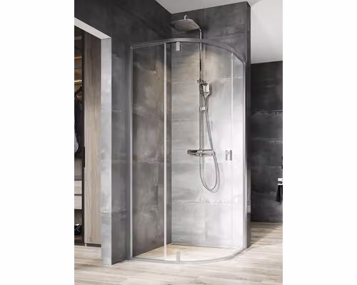 Cabina doccia a quarto di giro RAVAK Nexty NSKK3-80 satinato+trasparente 3O644U00Z1