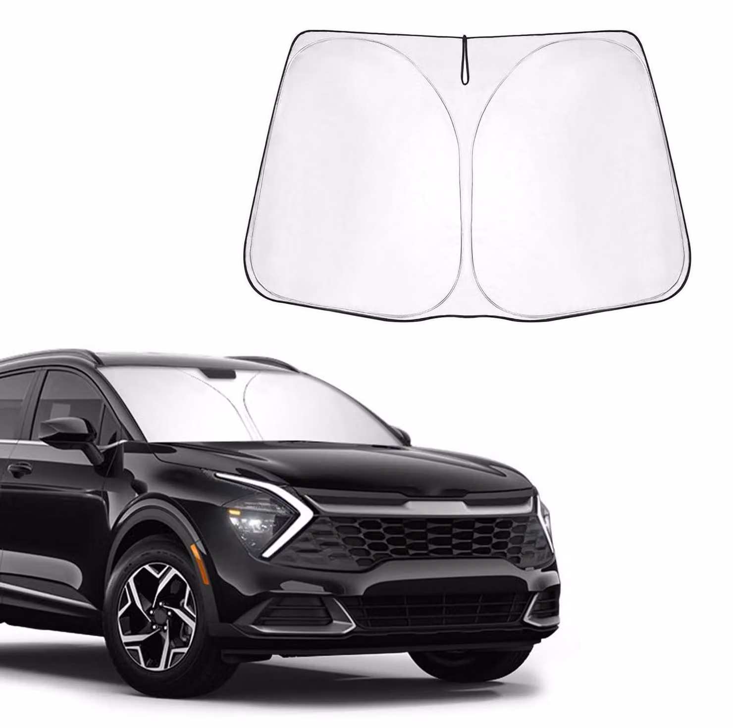 Parasole per auto compatibile con Kia Sportage NQ5 (2021-2025) e QL (2015-2020) - Parasole pieghevole per parabrezza con protezione UV