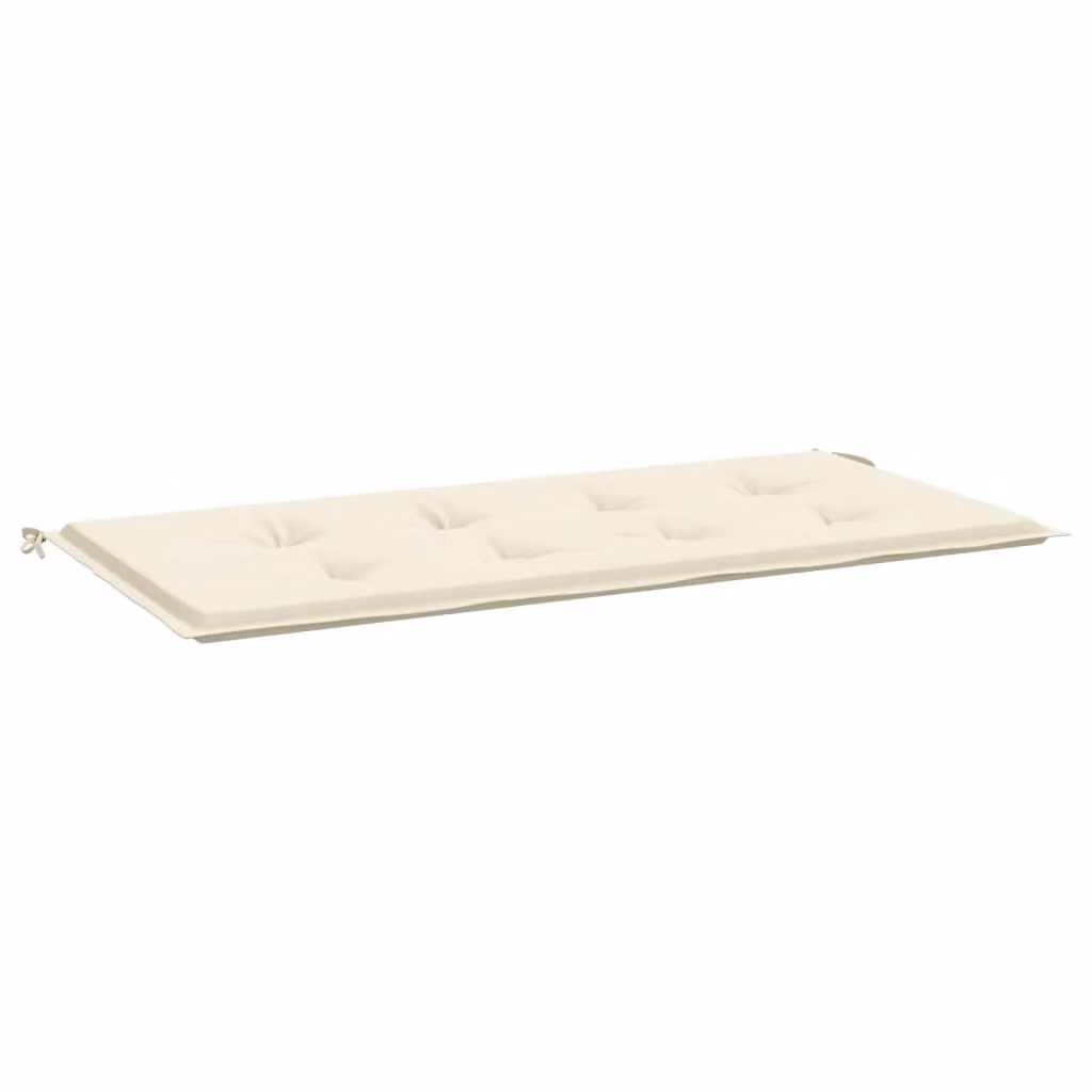 Cuscino per Panca Crema 100x50x4 cm in Tessuto Oxford