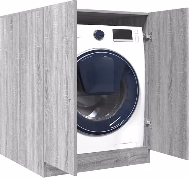 Mobile per lavatrice vidaXL moderno grigio L: 71 cm, P: 71,5 cm, H: 91,5 cm