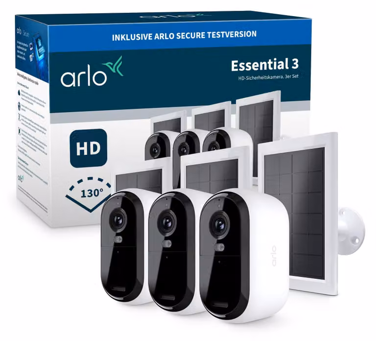 Arlo Essential VMK2380: Kit di 3 telecamere IP