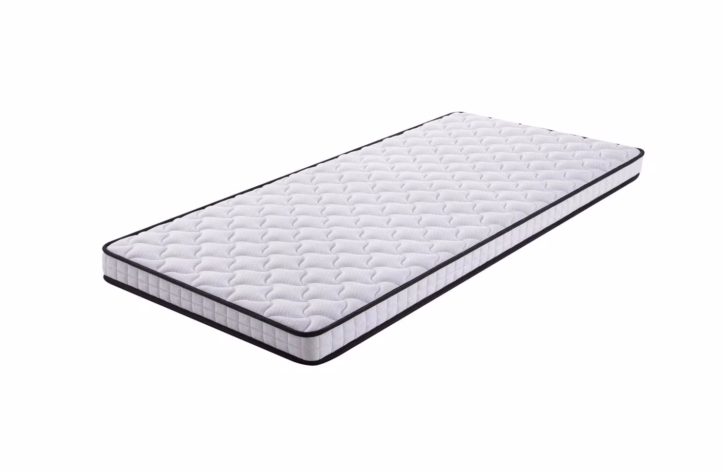 Materasso a molle insacchettate Merax, 90x200 cm, livello di rigidità H3, altezza 10 cm, materasso ergonomico con supporto lombare e riduzione della pressione, materasso a rotolo, colore bianco