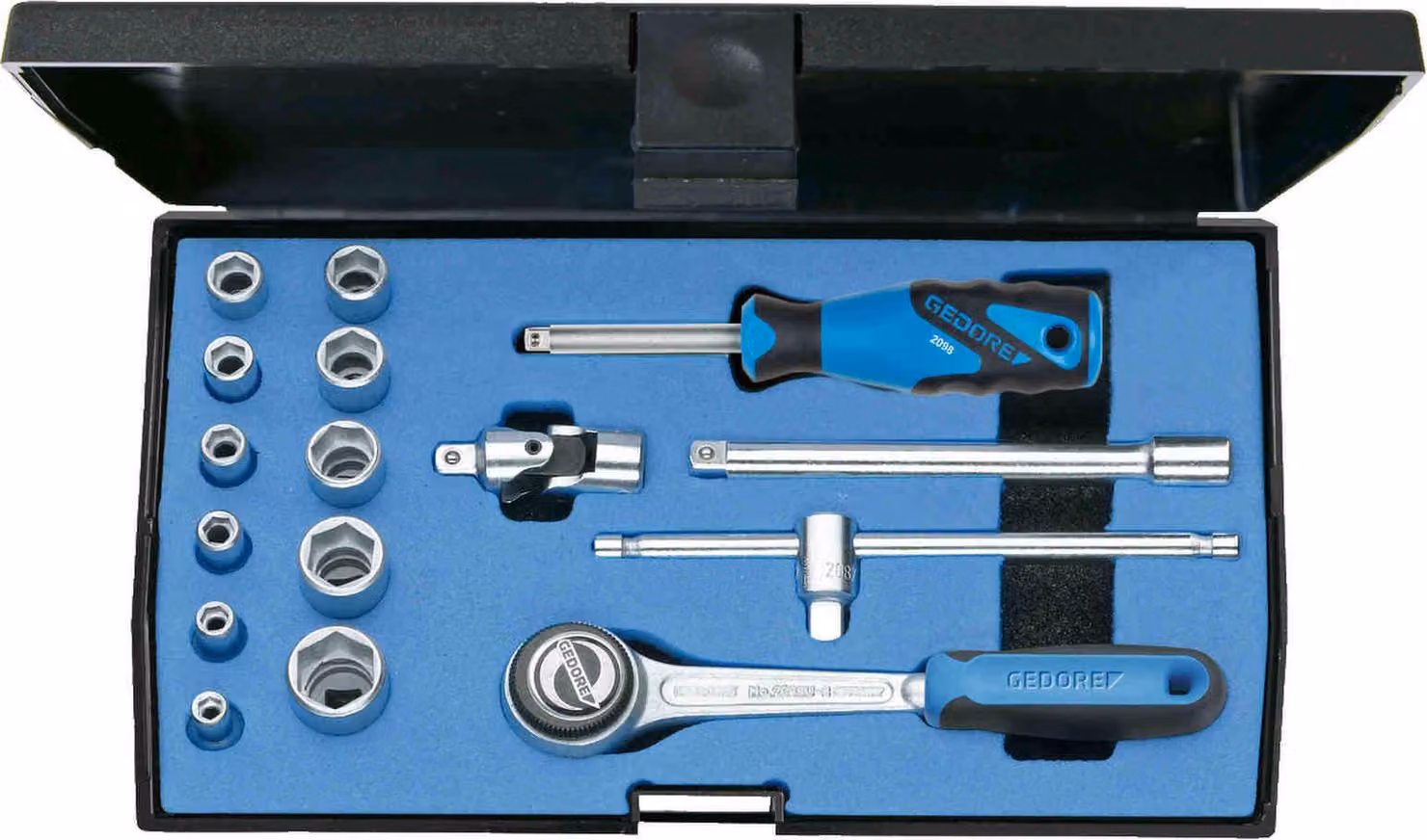 Set di chiavi a bussola da 1/4", 16 pezzi, 20 EMU-3 Gedore | 4010886617229