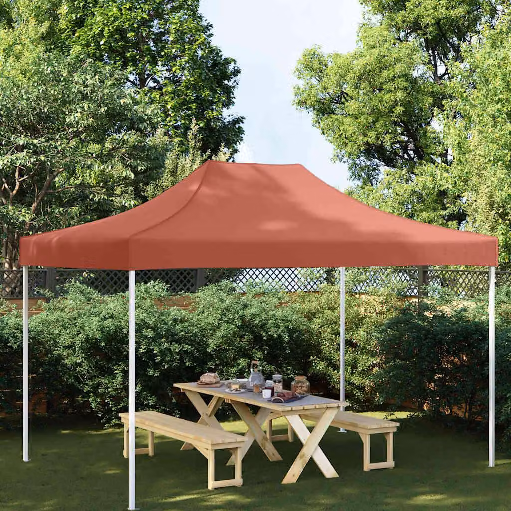 Maison Exclusive - Telo per tendone da festa 4x3 m, rosso terracotta, 270 g/m²