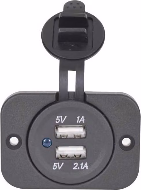 Presa USB da incasso Euromarine 3.1a Argento Argento Taglia unica