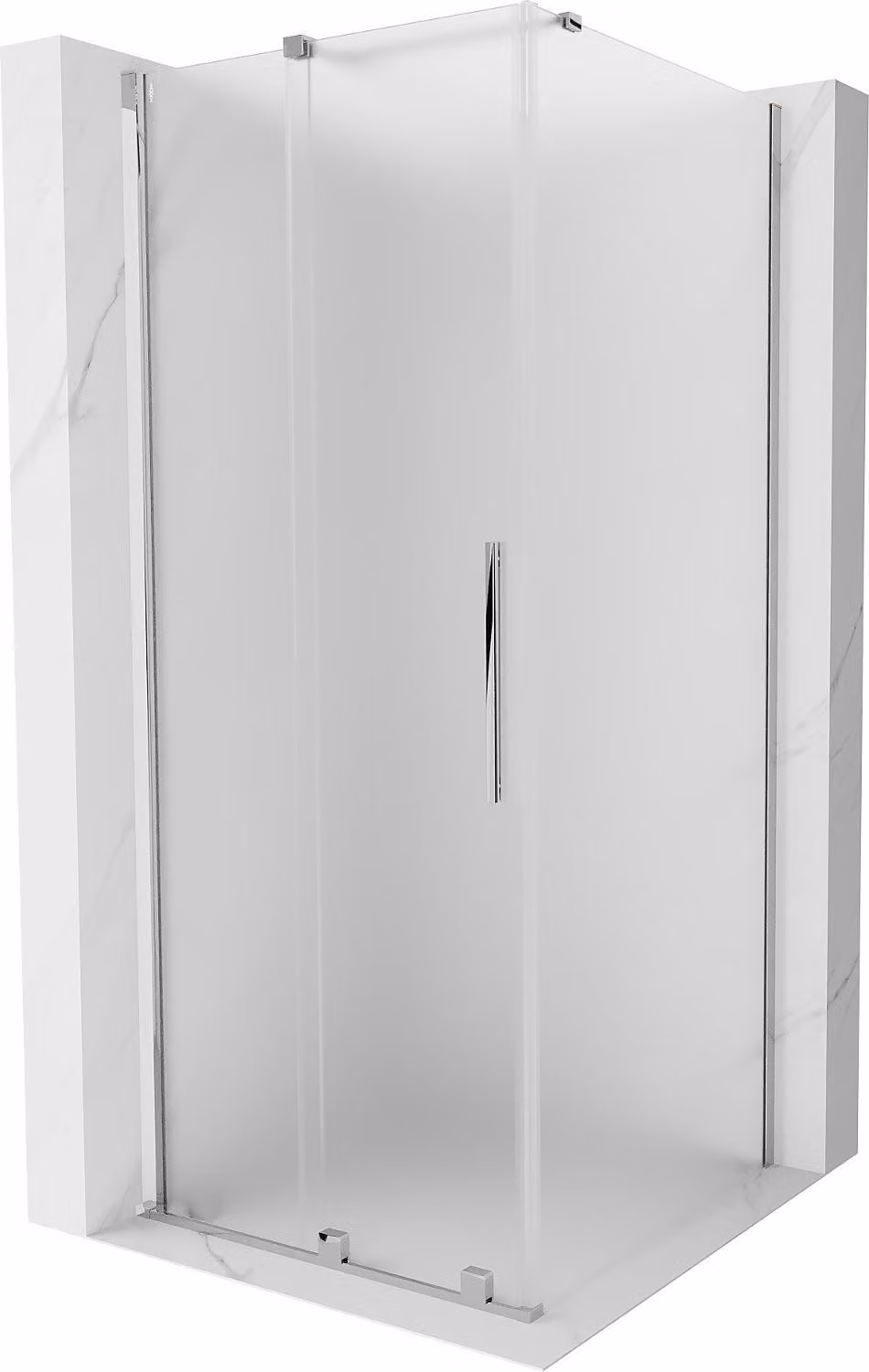 Mexen Velar cabina doccia scorrevole 110 x 110 cm, opaco, cromo - 871-110-110-31-01