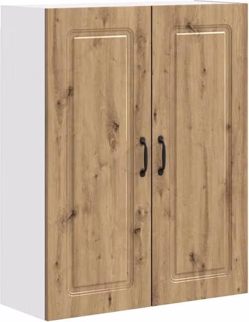 Moderno mobile da cucina rettangolare con ampio spazio di archiviazione 80 x 31 x 100 cm in legno ingegnerizzato rovere artigianale 02_0053832