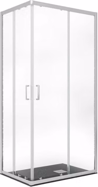 Box doccia angolare trasparente 195 6mm matias, misura 90x120