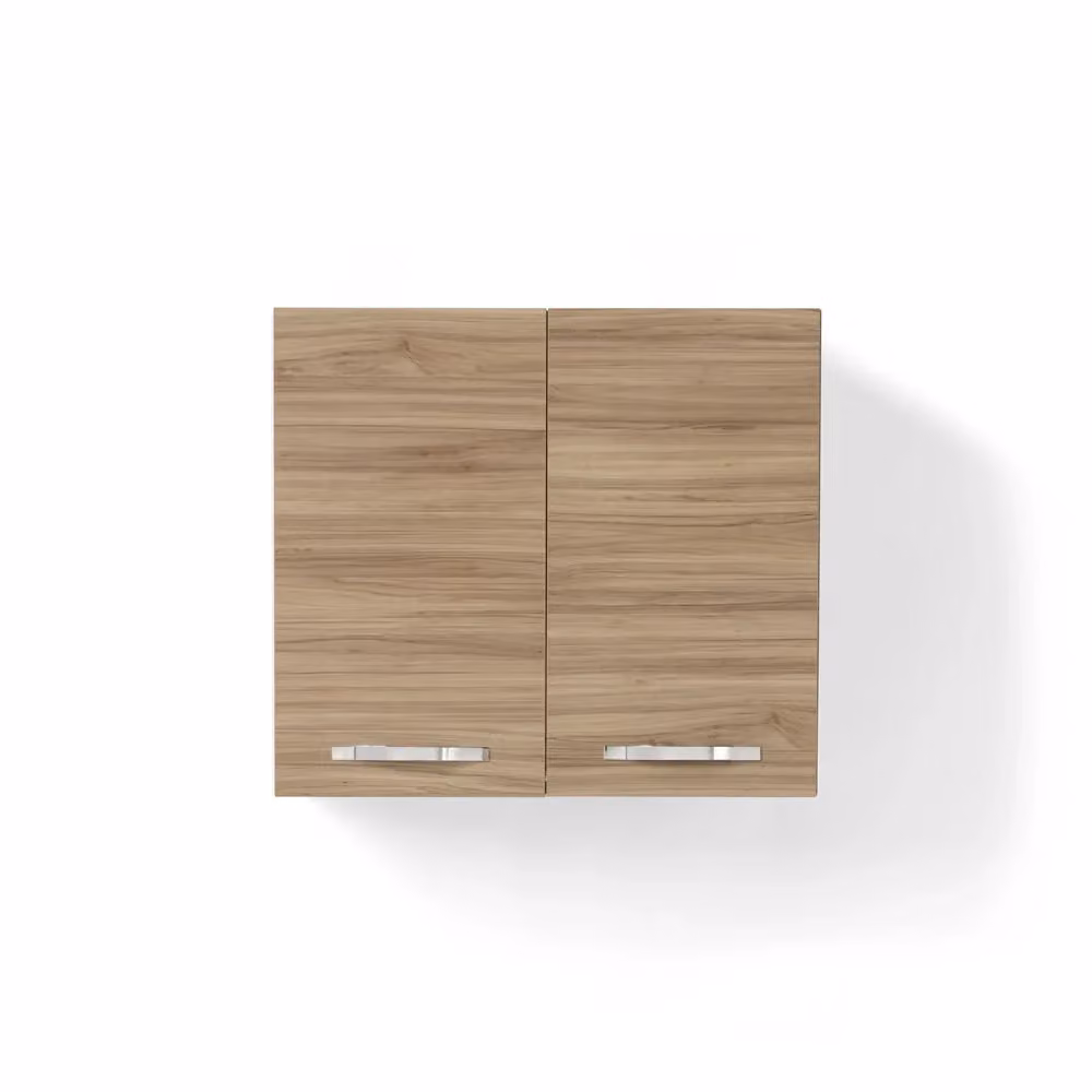 Pensile colapiatti Redokasa per cucina e soggiorno con 2 ante, larghezza: 80 cm, colore marrone opaco – 2