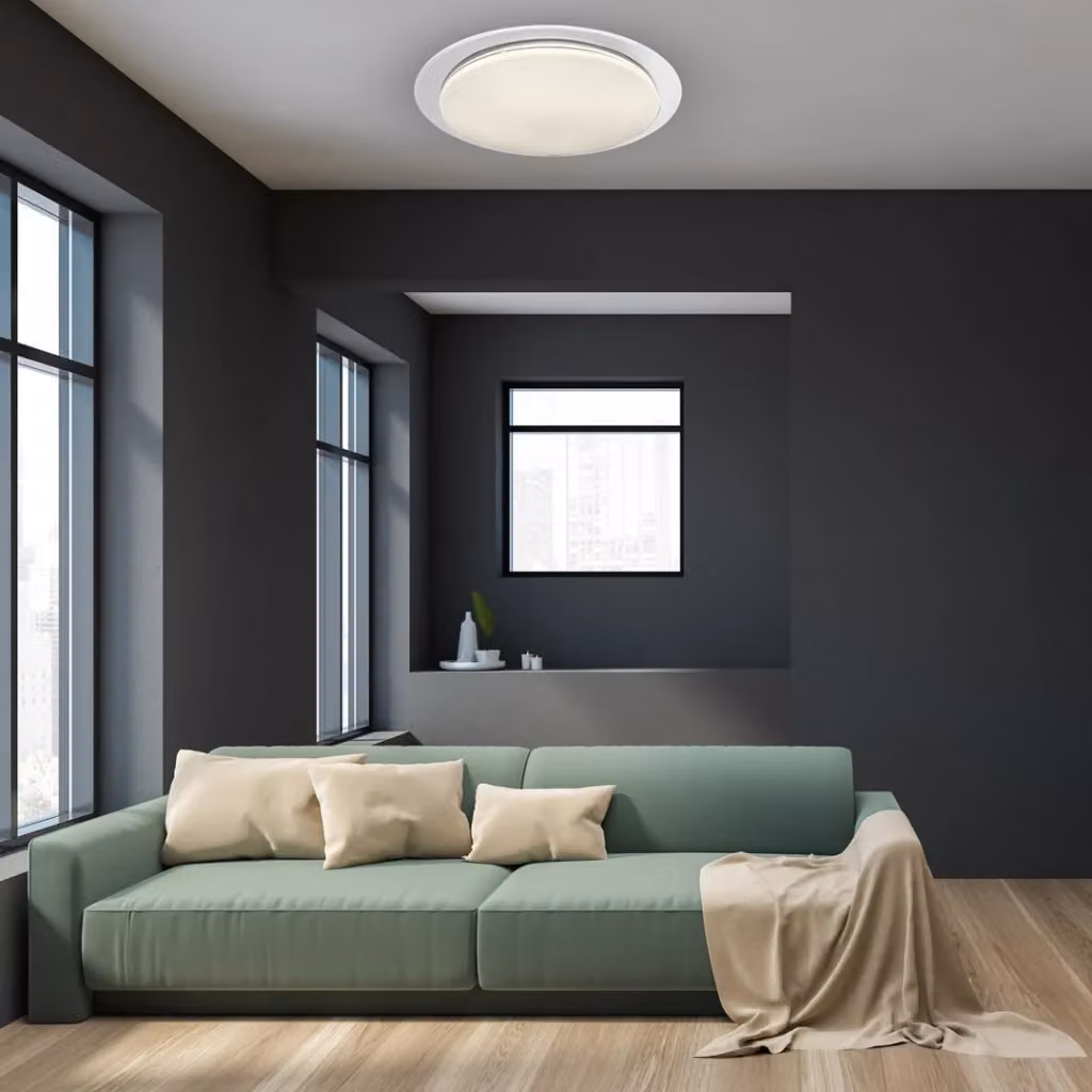 Plafoniera LED Ontario Milagro bianca con telecomando e dimmer, 80W, L: 76 cm – 2