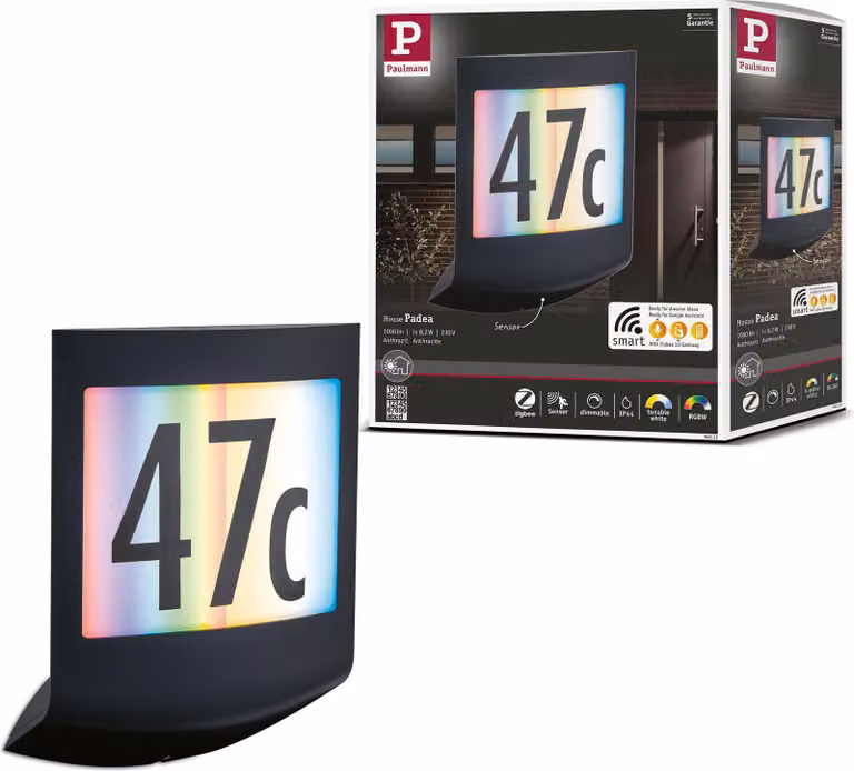 Paulmann Lampada da parete per esterni a LED Padea