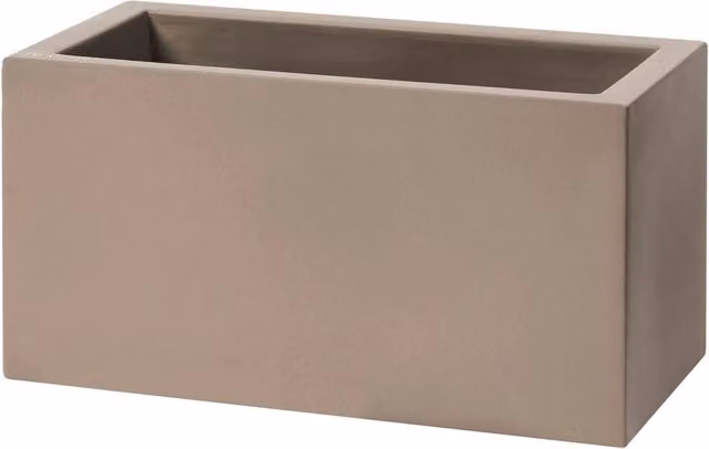 Vaso rettangolare Schio Cassa Maxi GIORDANOSHOP colore beige L/P/H: 80 x 40 x 40 cm