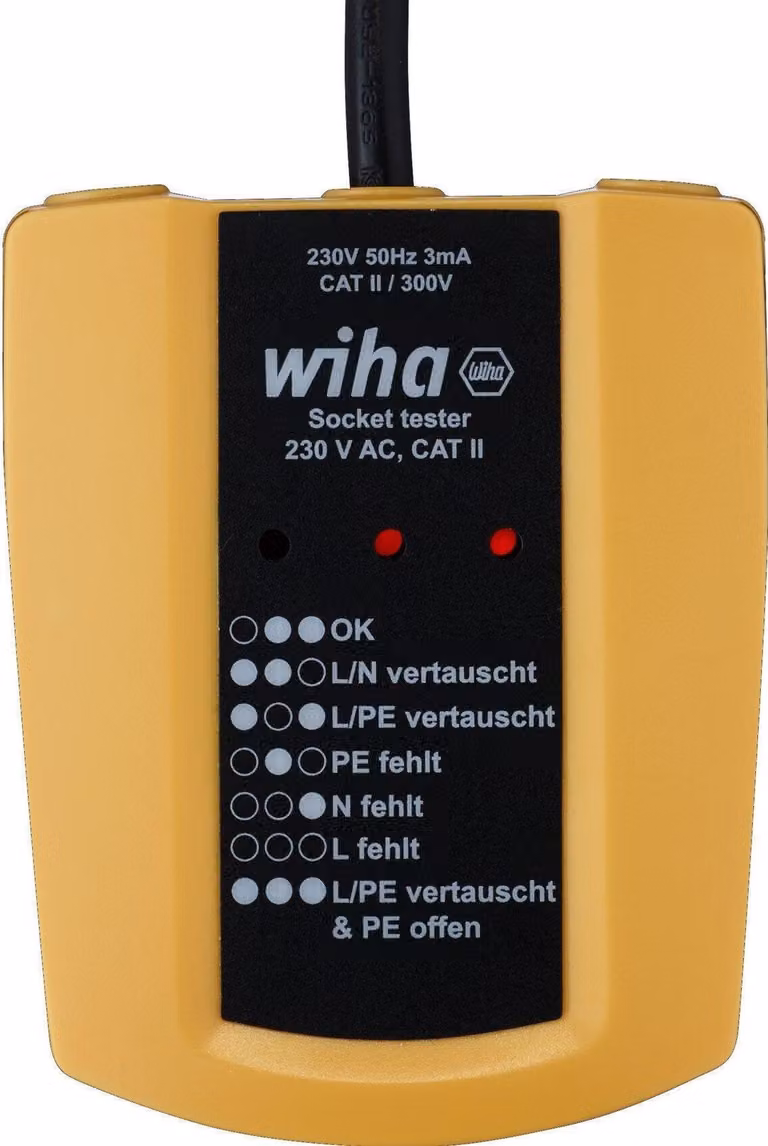 Wiha 45220 Wiha 45220, 230 V AC, CAT II Steckdosentester