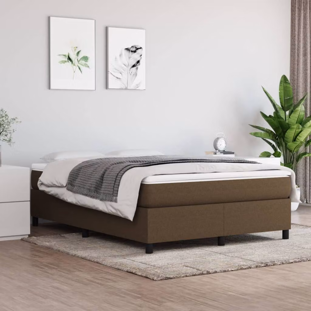 The Living Store rete marrone scuro 140x190 cm in tessuto