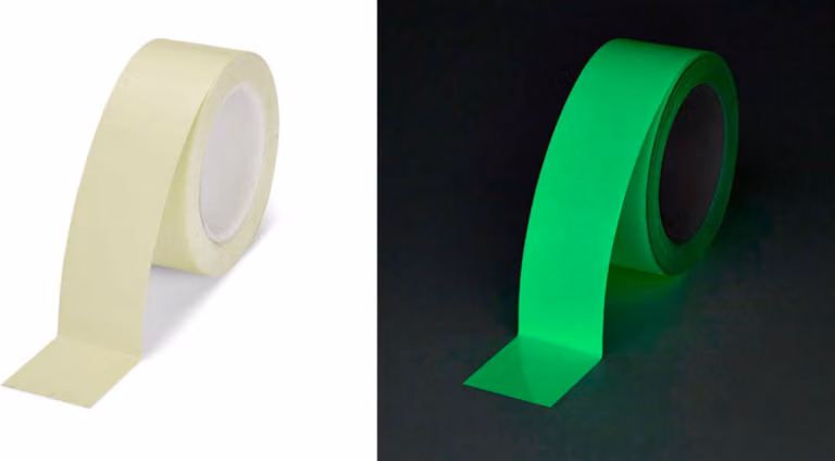 Nastro fotoluminescente autoadesivo lungo 25 mm/10 m che si illumina al buio
