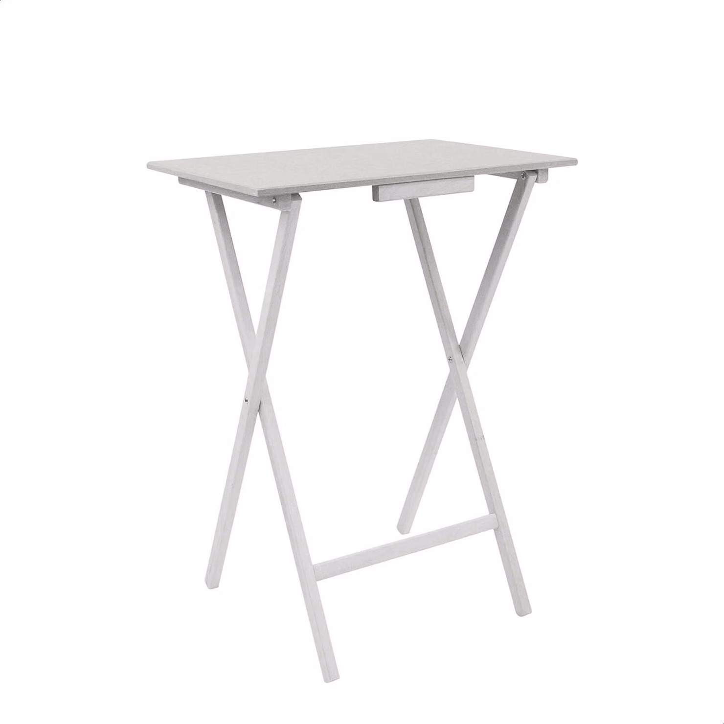 Tavolino pieghevole in legno, dimensioni 48x35x65 cm, colore nero