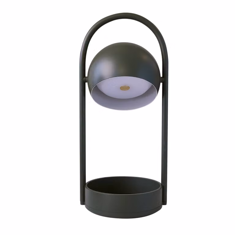 FRANDSEN Lampada da tavolo a LED Ball Portable, dimmerabile, Verde, Soggiorno / Sala da pranzo, Metallo, Design, Lampada da tavolo LED