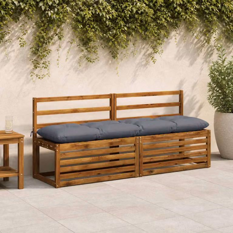 vidaXL Cuscino per panchina VIANEN 100% Poliestere Blu