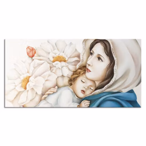 Quadro tenerezza tra i fiori Pintdecor