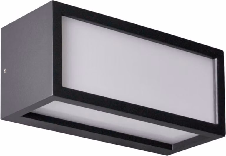Applique da esterno MITO nera 1xE27x12W in alluminio, dimensioni: 11x25x10 cm, IP54, Polux